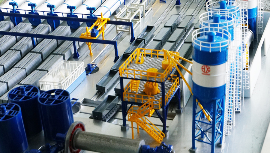 加氣混凝(ning)土砌塊生産線(xian)